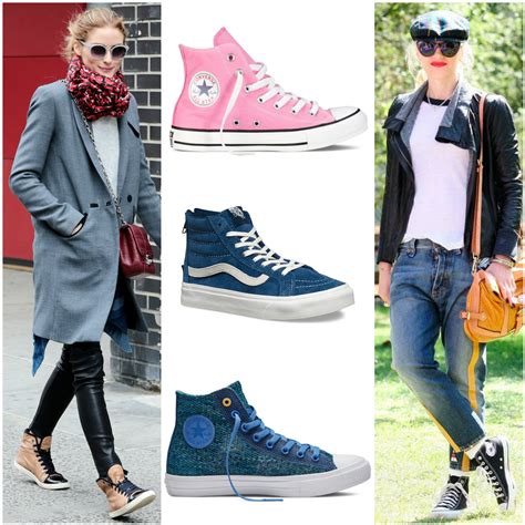 how to wear high top sneakers women